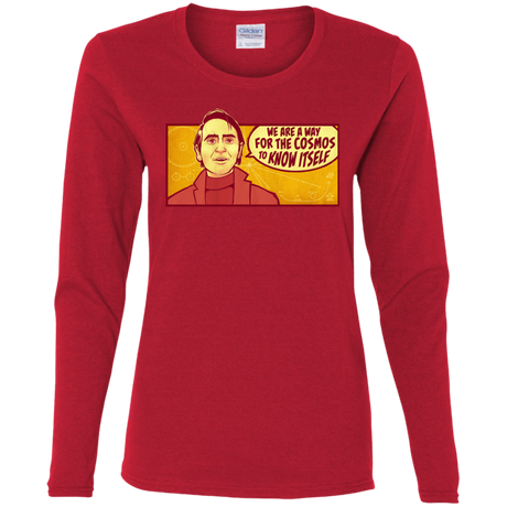 T-Shirts Red / S SAGAN Cosmos Women's Long Sleeve T-Shirt