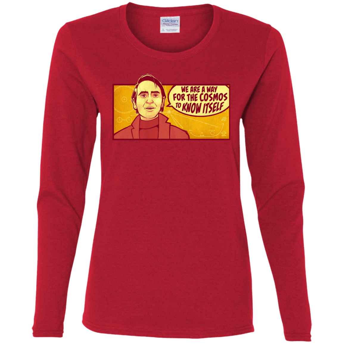 T-Shirts Red / S SAGAN Cosmos Women's Long Sleeve T-Shirt
