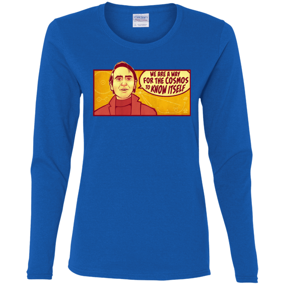 T-Shirts Royal / S SAGAN Cosmos Women's Long Sleeve T-Shirt