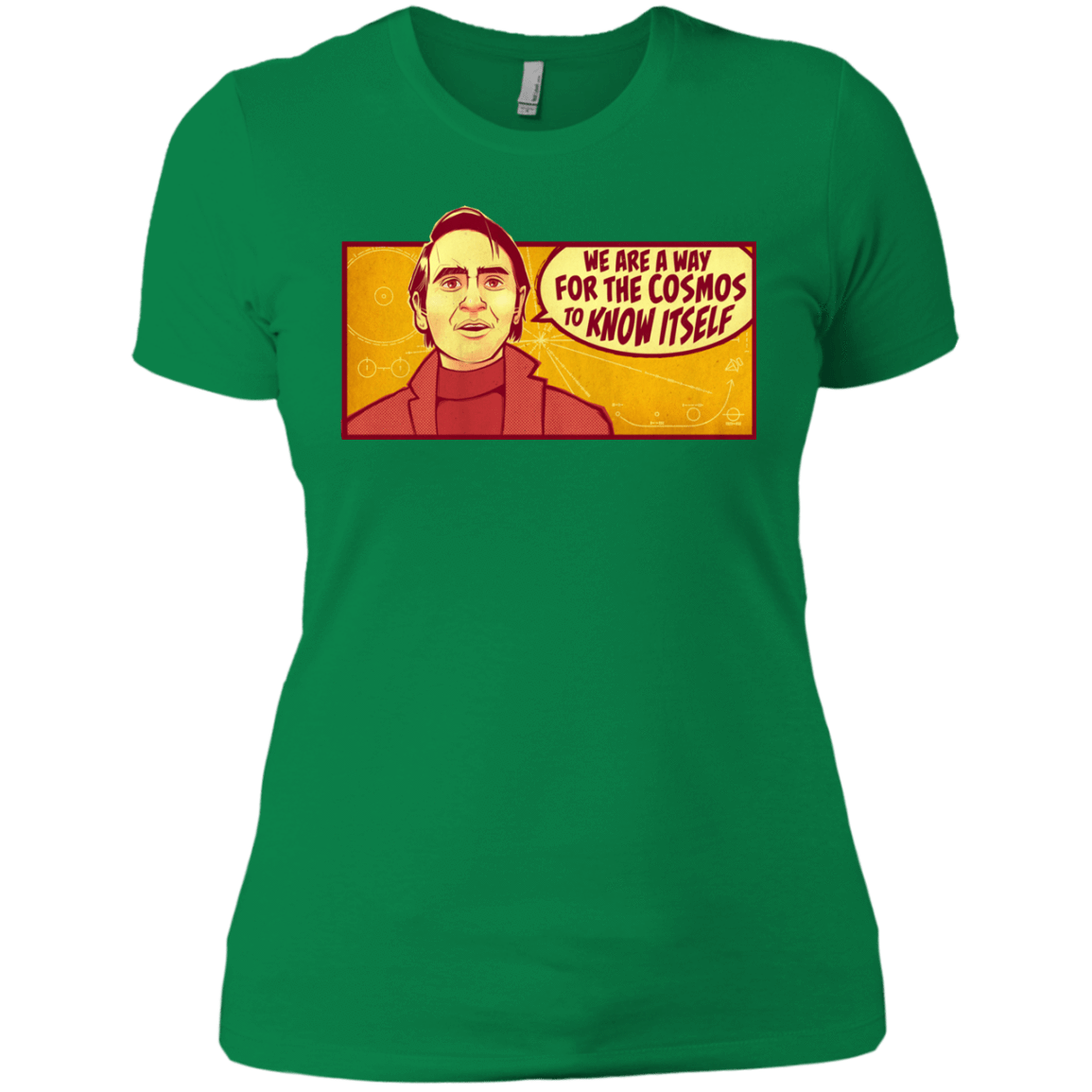 T-Shirts Kelly Green / X-Small SAGAN Cosmos Women's Premium T-Shirt