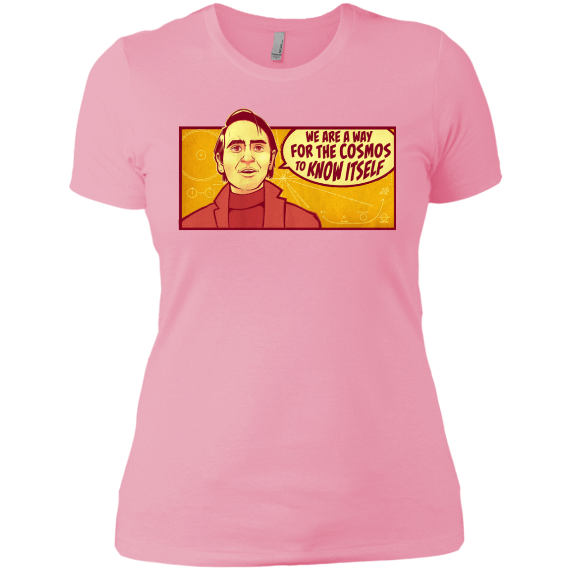 T-Shirts Light Pink / X-Small SAGAN Cosmos Women's Premium T-Shirt