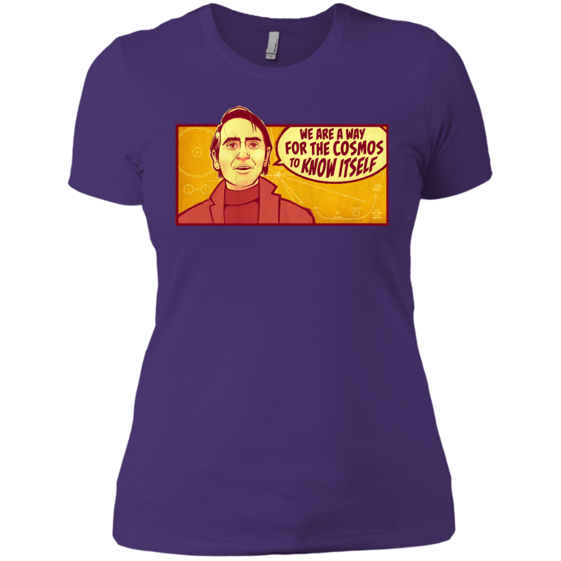 T-Shirts Purple Rush/ / X-Small SAGAN Cosmos Women's Premium T-Shirt