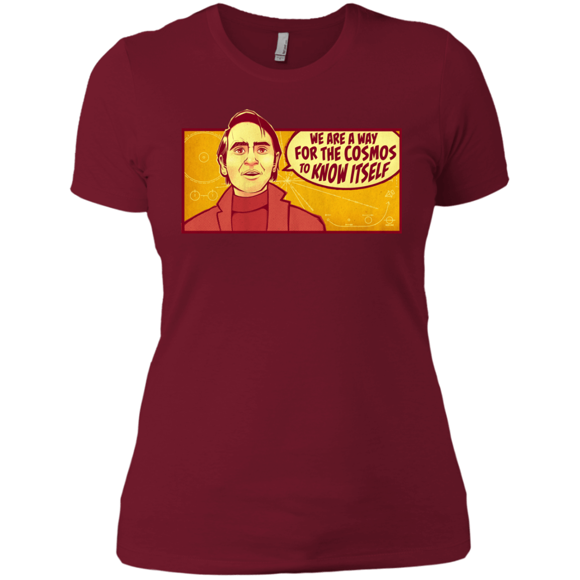 T-Shirts Scarlet / X-Small SAGAN Cosmos Women's Premium T-Shirt