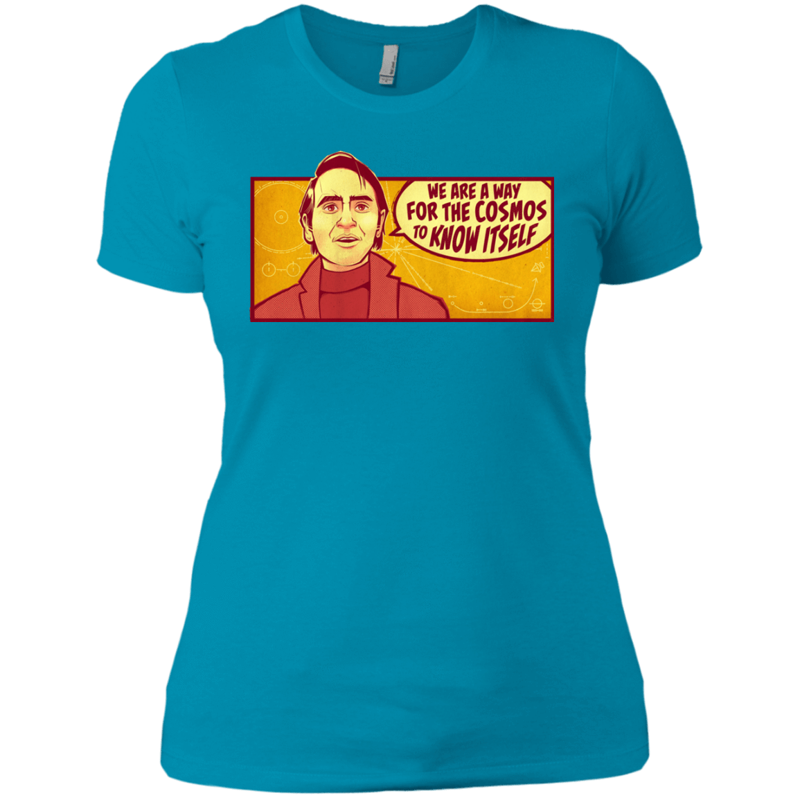 T-Shirts Turquoise / X-Small SAGAN Cosmos Women's Premium T-Shirt