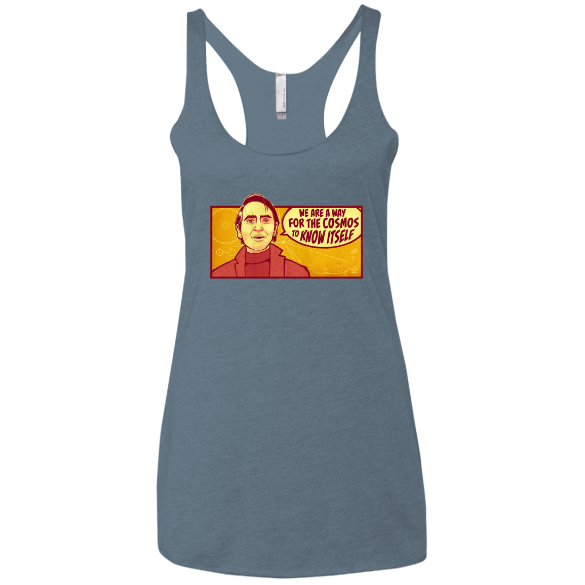 T-Shirts Indigo / X-Small SAGAN Cosmos Women's Triblend Racerback Tank