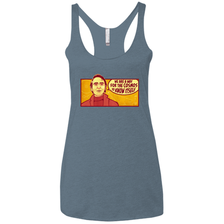 T-Shirts Indigo / X-Small SAGAN Cosmos Women's Triblend Racerback Tank