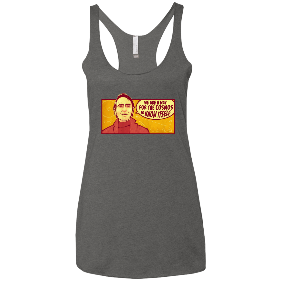 T-Shirts Premium Heather / X-Small SAGAN Cosmos Women's Triblend Racerback Tank