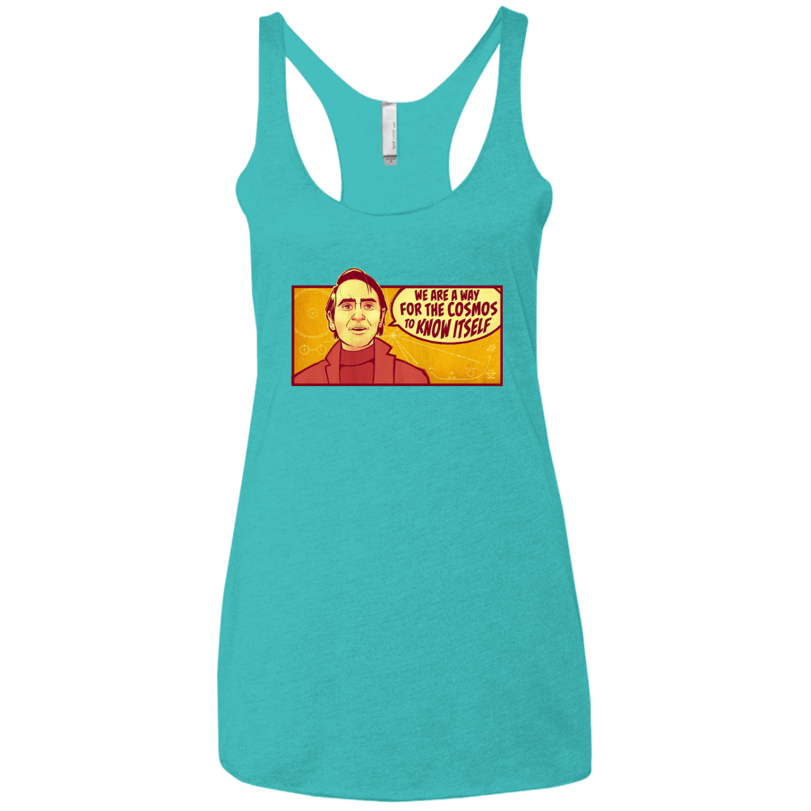 T-Shirts Tahiti Blue / X-Small SAGAN Cosmos Women's Triblend Racerback Tank