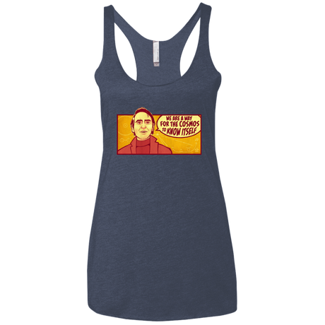 T-Shirts Vintage Navy / X-Small SAGAN Cosmos Women's Triblend Racerback Tank