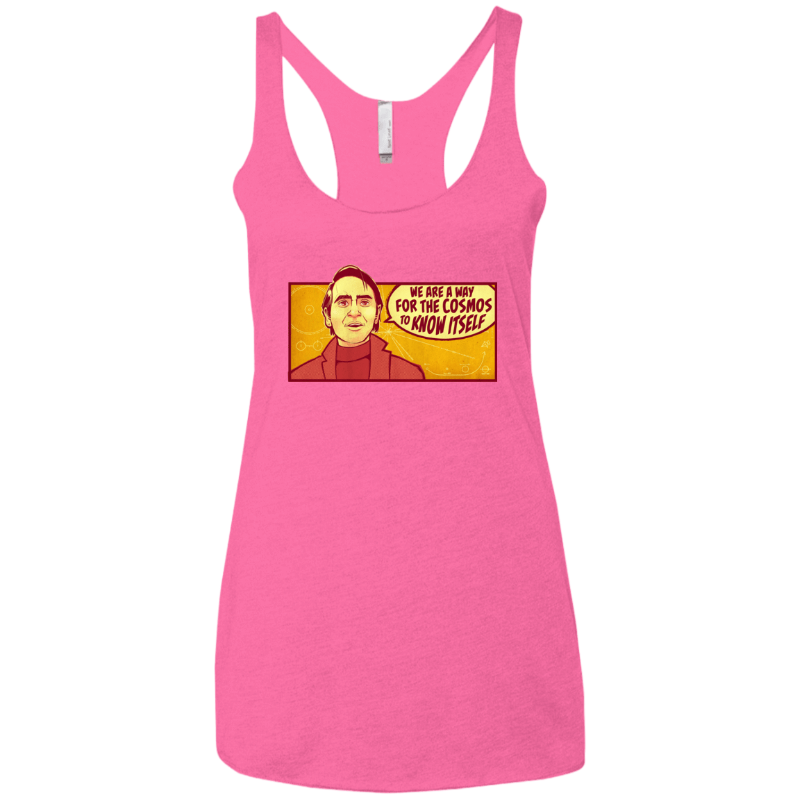 T-Shirts Vintage Pink / X-Small SAGAN Cosmos Women's Triblend Racerback Tank