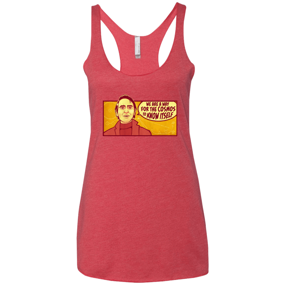 T-Shirts Vintage Red / X-Small SAGAN Cosmos Women's Triblend Racerback Tank