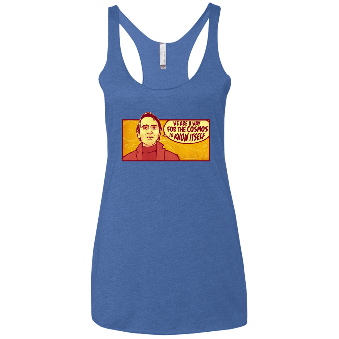 T-Shirts Vintage Royal / X-Small SAGAN Cosmos Women's Triblend Racerback Tank