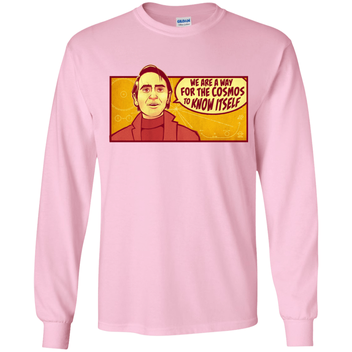 T-Shirts Light Pink / YS SAGAN Cosmos Youth Long Sleeve T-Shirt