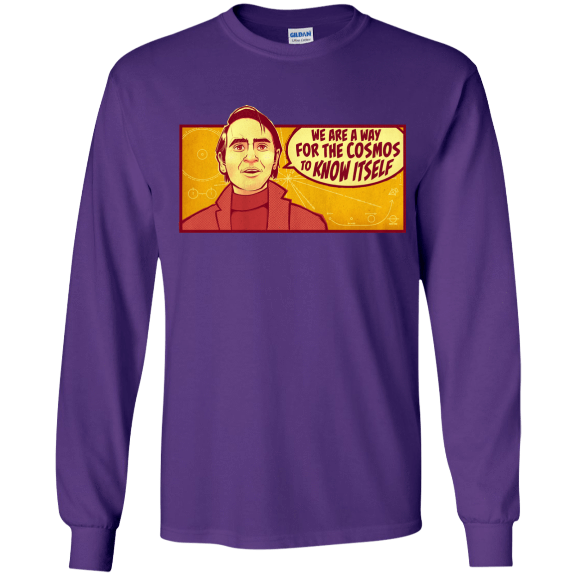 T-Shirts Purple / YS SAGAN Cosmos Youth Long Sleeve T-Shirt