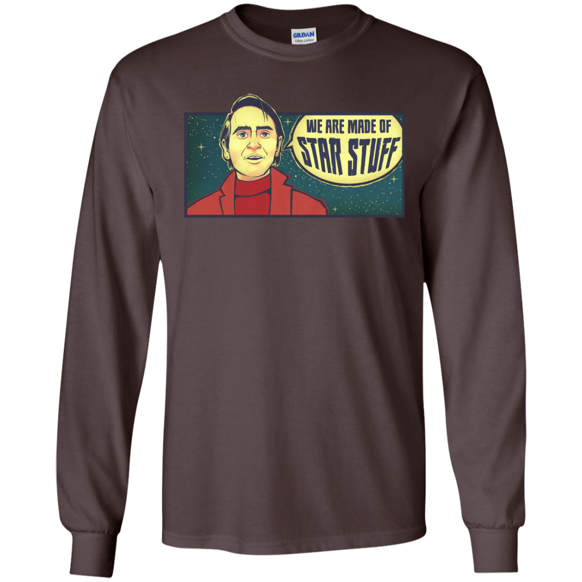 T-Shirts Dark Chocolate / S SAGAN Star Stuff Long Sleeve T-Shirt