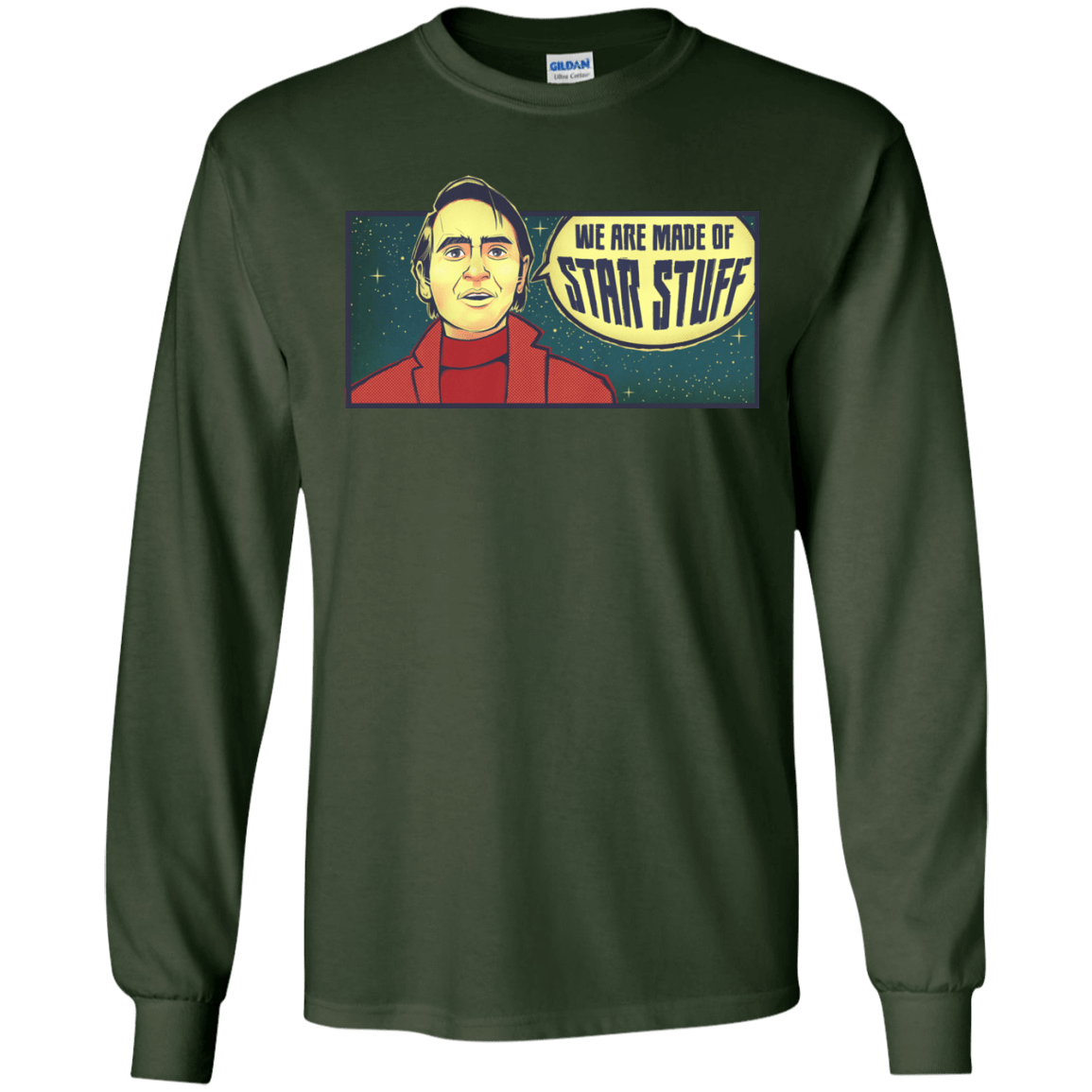 T-Shirts Forest Green / S SAGAN Star Stuff Long Sleeve T-Shirt