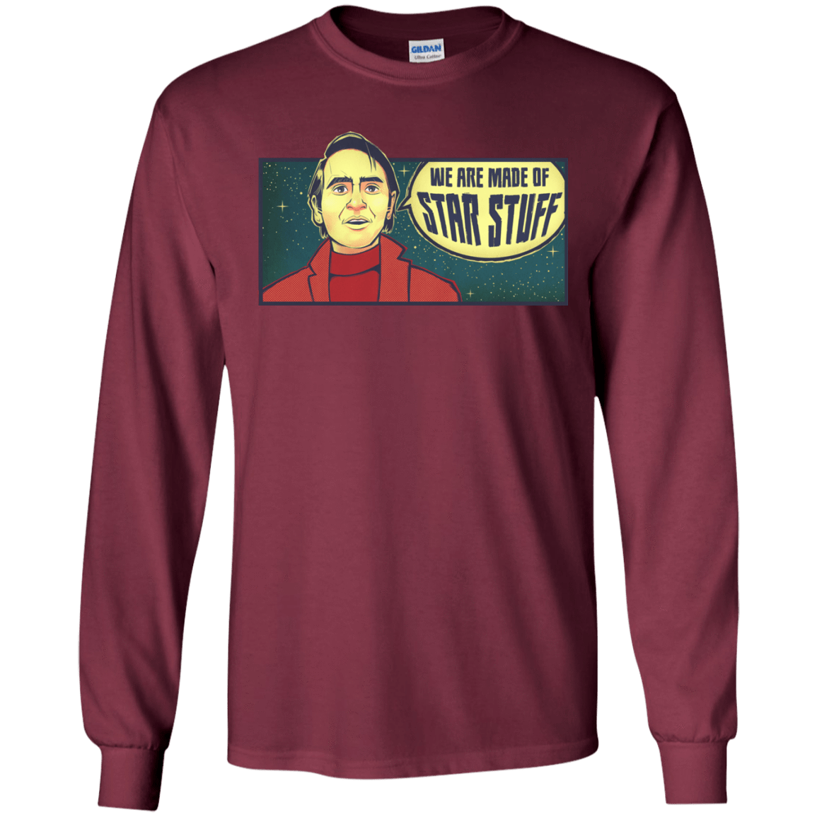 T-Shirts Maroon / S SAGAN Star Stuff Long Sleeve T-Shirt