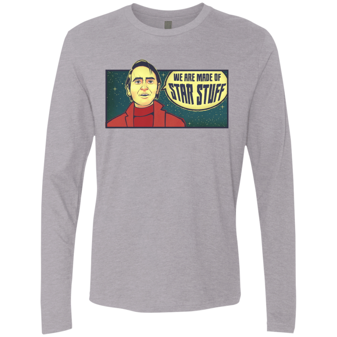 T-Shirts Heather Grey / S SAGAN Star Stuff Men's Premium Long Sleeve