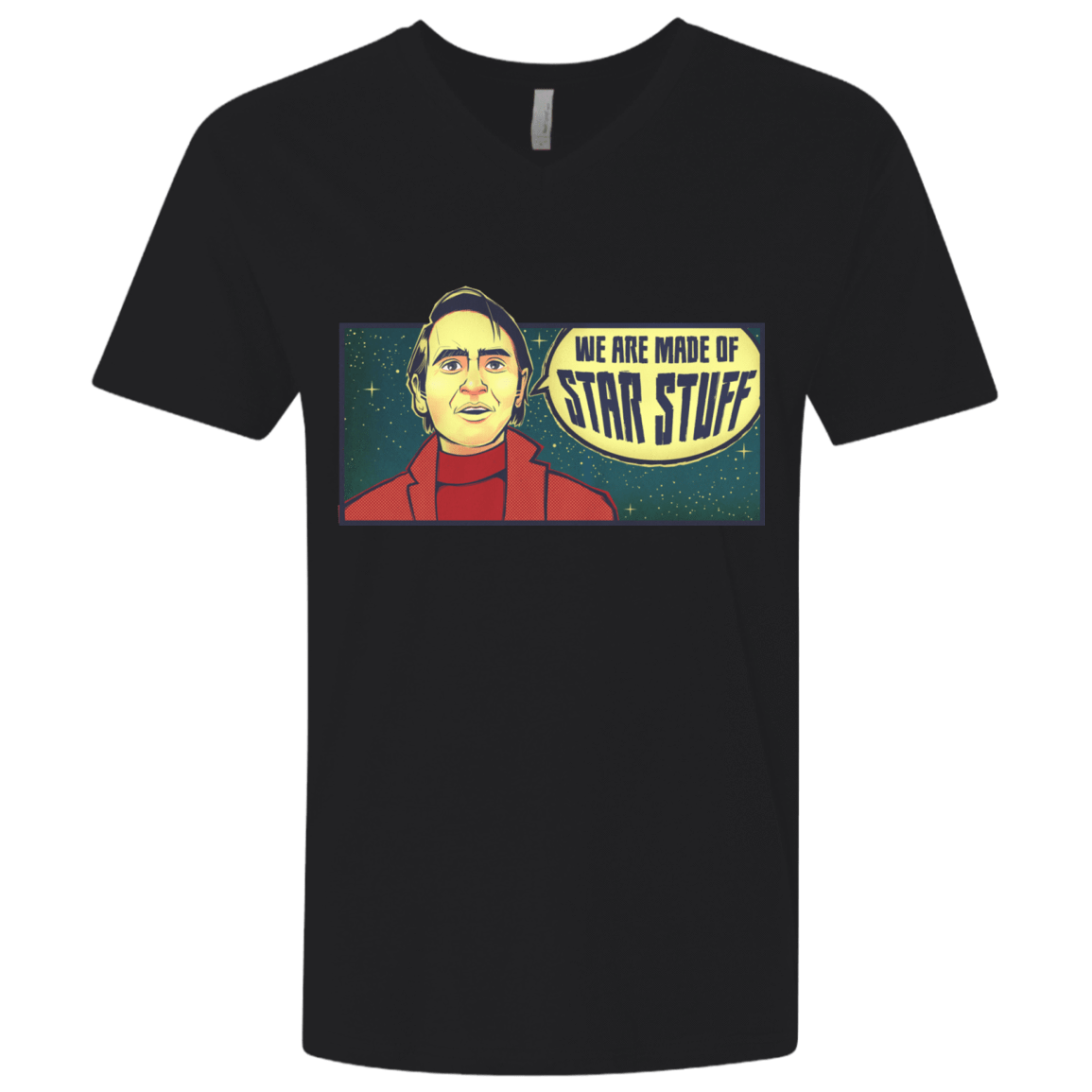T-Shirts Black / X-Small SAGAN Star Stuff Men's Premium V-Neck