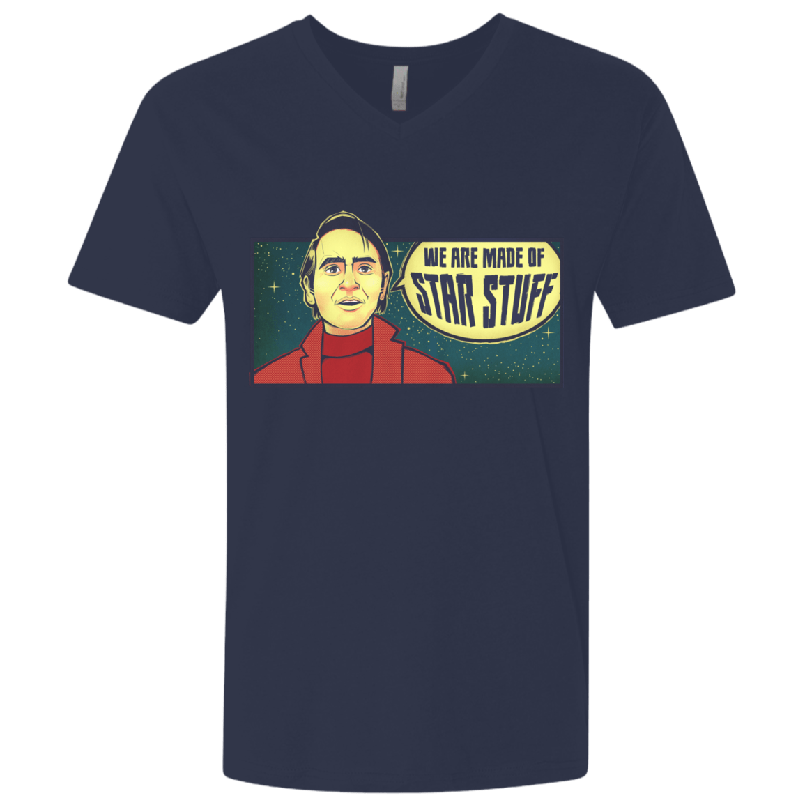 T-Shirts Midnight Navy / X-Small SAGAN Star Stuff Men's Premium V-Neck