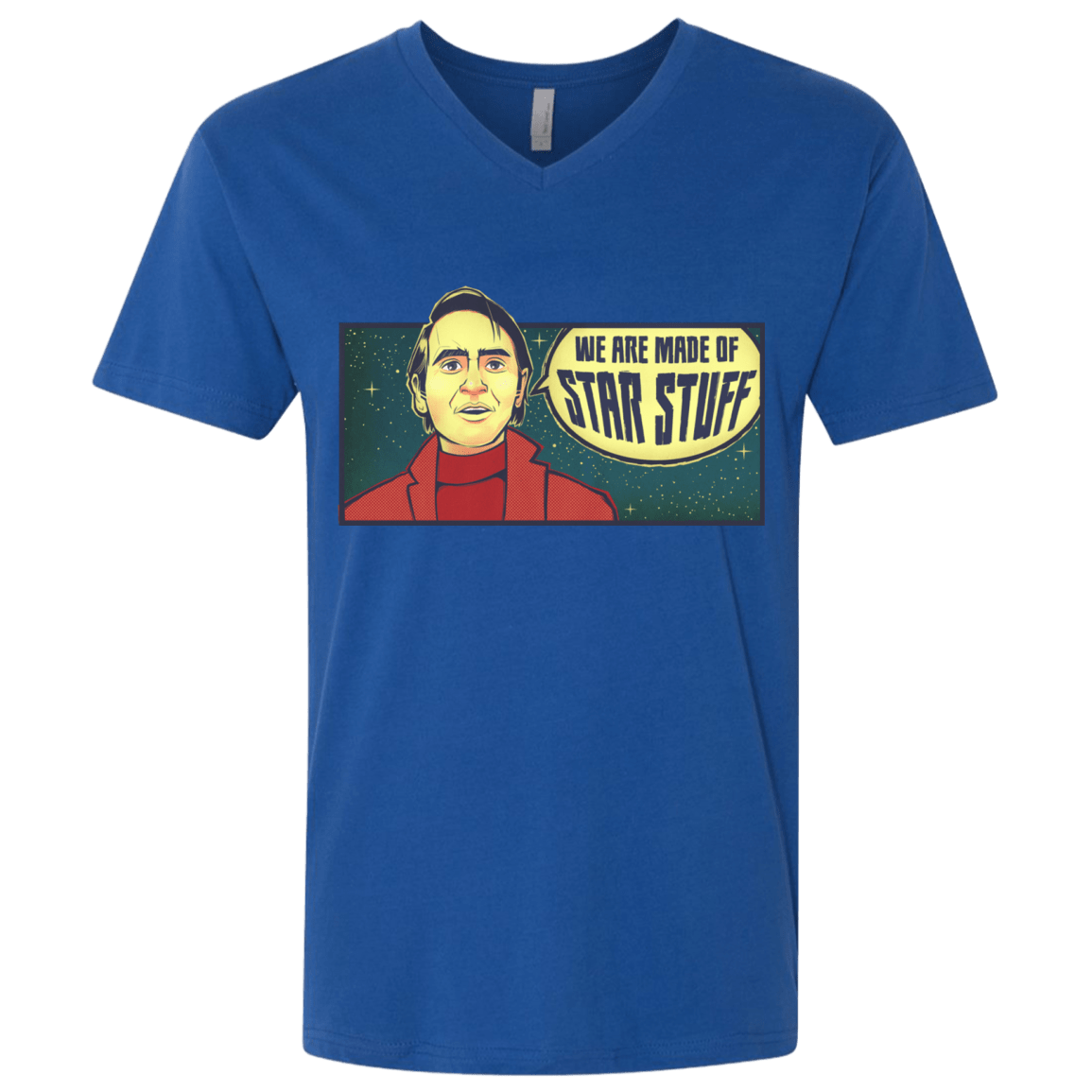 T-Shirts Royal / X-Small SAGAN Star Stuff Men's Premium V-Neck