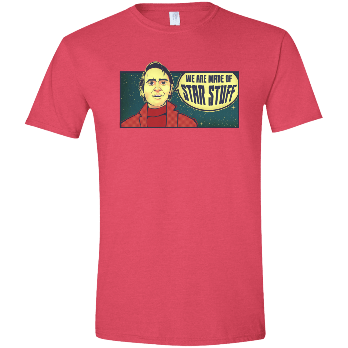 T-Shirts Heather Red / S SAGAN Star Stuff Men's Semi-Fitted Softstyle