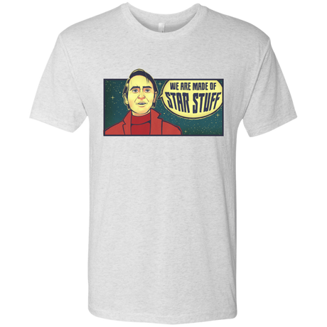 T-Shirts Heather White / S SAGAN Star Stuff Men's Triblend T-Shirt