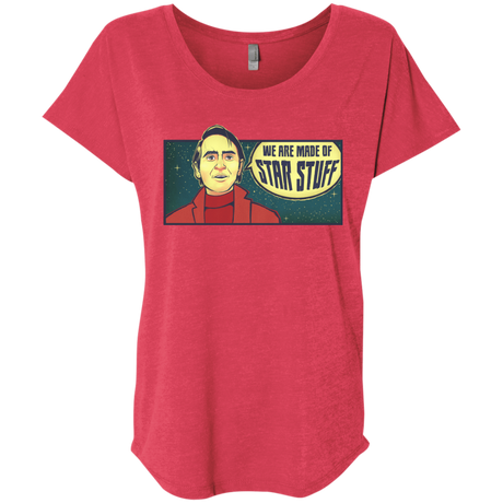 T-Shirts Vintage Red / X-Small SAGAN Star Stuff Triblend Dolman Sleeve