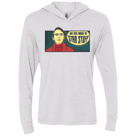 T-Shirts Heather White / X-Small SAGAN Star Stuff Triblend Long Sleeve Hoodie Tee