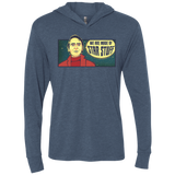 T-Shirts Indigo / X-Small SAGAN Star Stuff Triblend Long Sleeve Hoodie Tee