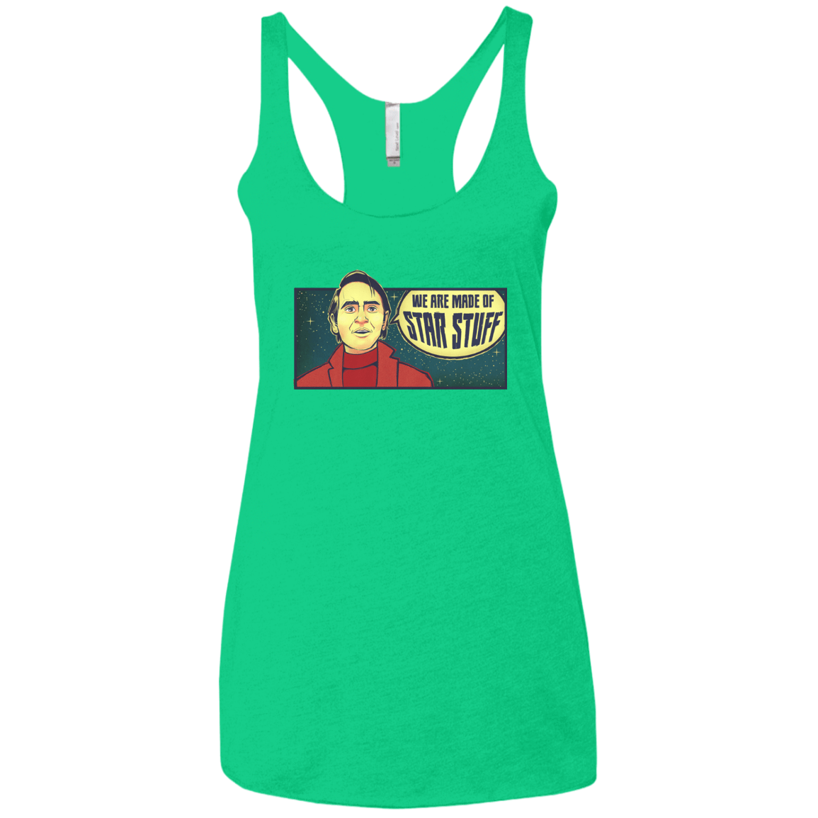 T-Shirts Envy / X-Small SAGAN Star Stuff Women's Triblend Racerback Tank
