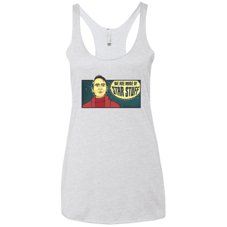 T-Shirts Heather White / X-Small SAGAN Star Stuff Women's Triblend Racerback Tank