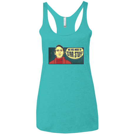 T-Shirts Tahiti Blue / X-Small SAGAN Star Stuff Women's Triblend Racerback Tank