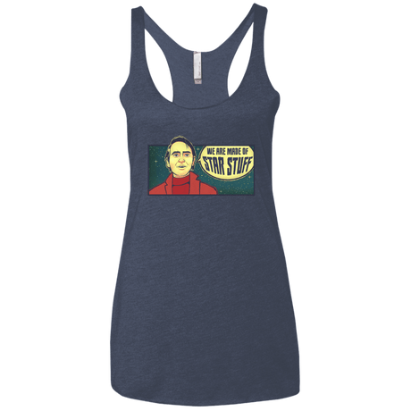 T-Shirts Vintage Navy / X-Small SAGAN Star Stuff Women's Triblend Racerback Tank