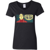 T-Shirts Black / S SAGAN Star Stuff Women's V-Neck T-Shirt