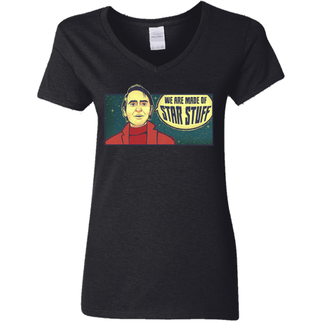 T-Shirts Black / S SAGAN Star Stuff Women's V-Neck T-Shirt