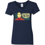 T-Shirts Navy / S SAGAN Star Stuff Women's V-Neck T-Shirt