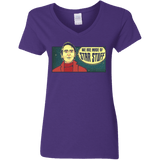 T-Shirts Purple / S SAGAN Star Stuff Women's V-Neck T-Shirt