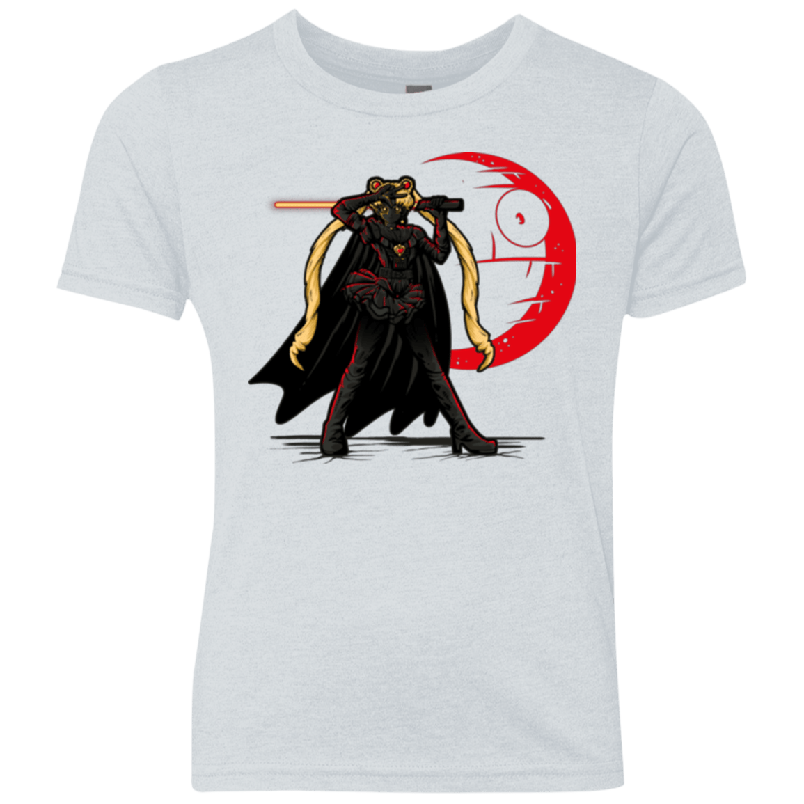 T-Shirts Heather White / YXS SAILOR NO MOON Youth Triblend T-Shirt