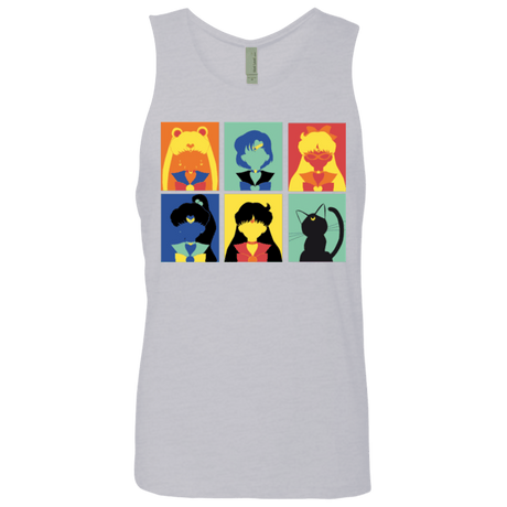 T-Shirts Heather Grey / Small Sailor pop Men's Premium Tank Top