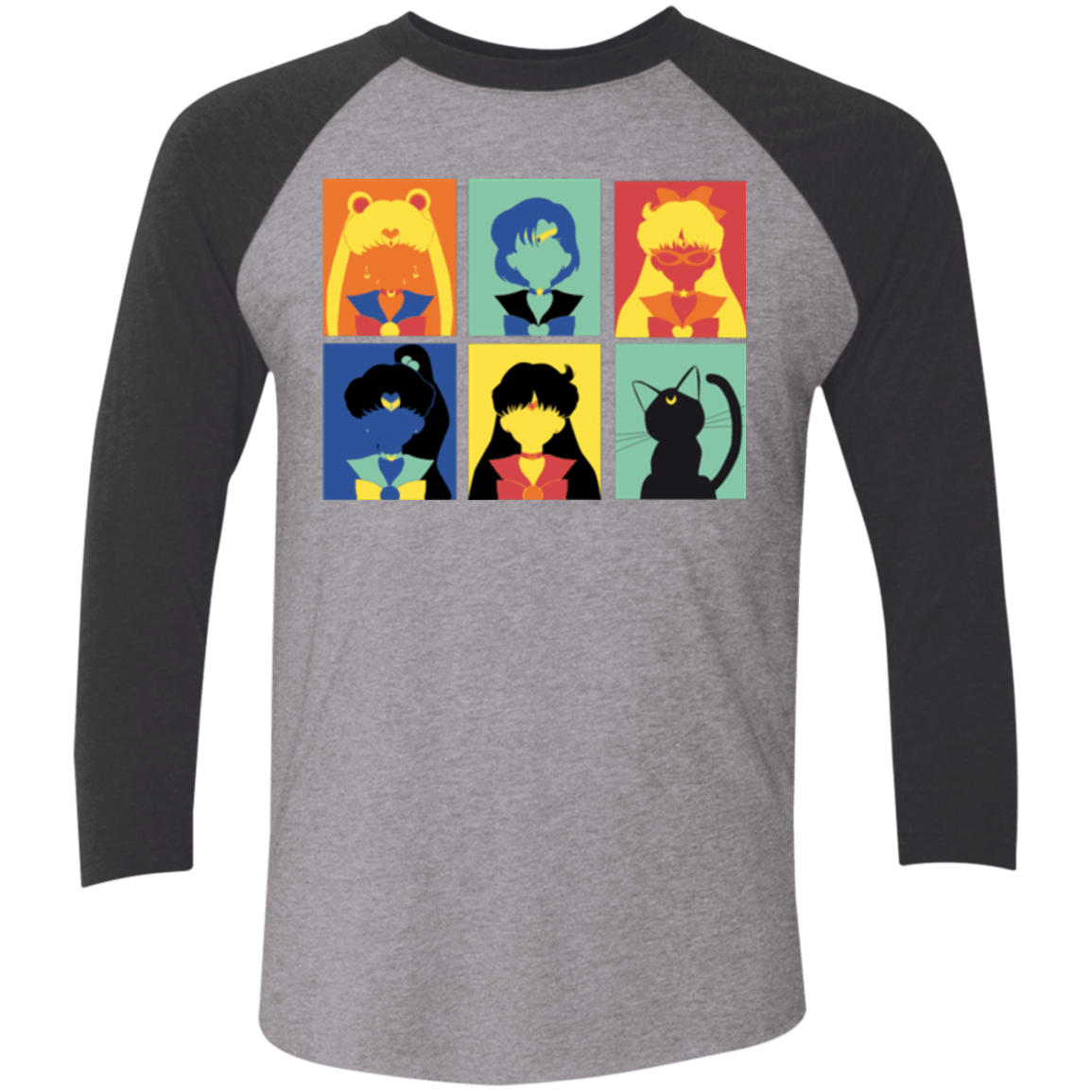 T-Shirts Premium Heather/ Vintage Black / X-Small Sailor pop Triblend 3/4 Sleeve