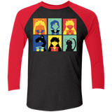T-Shirts Vintage Black/Vintage Red / X-Small Sailor pop Triblend 3/4 Sleeve
