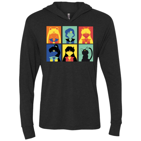 T-Shirts Vintage Black / X-Small Sailor pop Triblend Long Sleeve Hoodie Tee