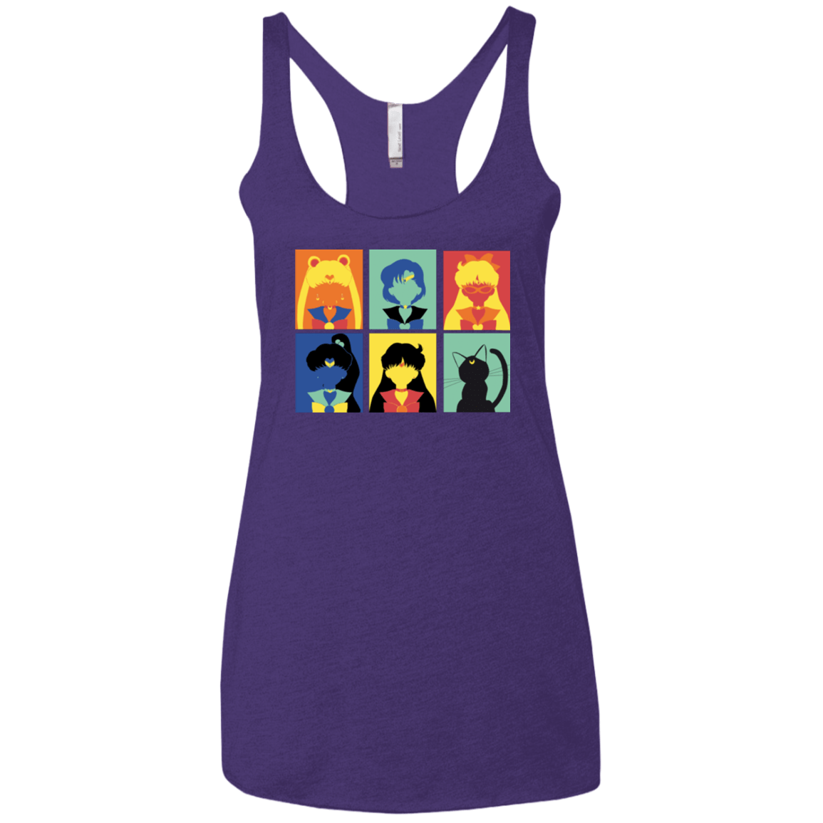 T-Shirts Purple / X-Small Sailor pop Women's Triblend Racerback Tank
