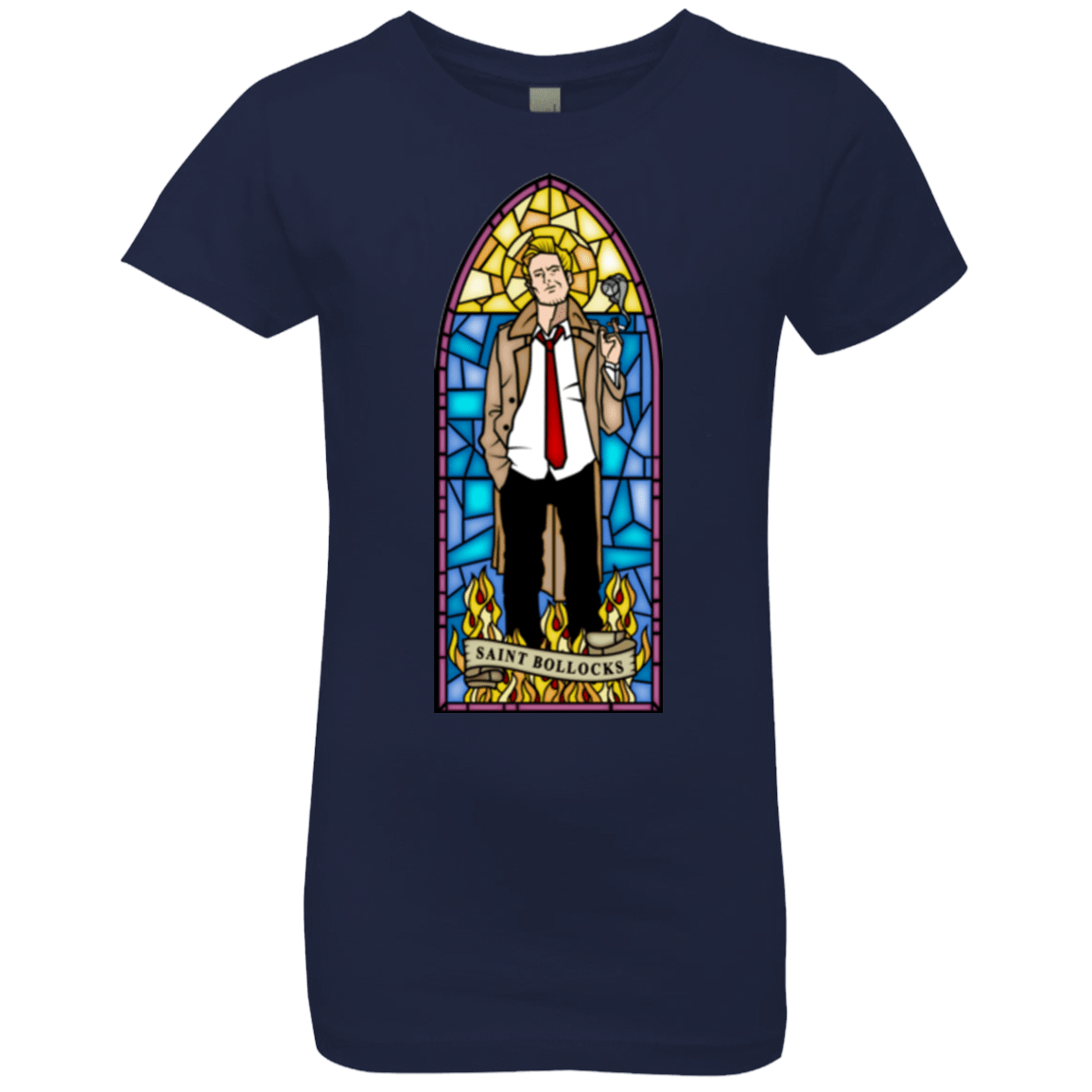 T-Shirts Midnight Navy / YXS Saint Bollocks Girls Premium T-Shirt