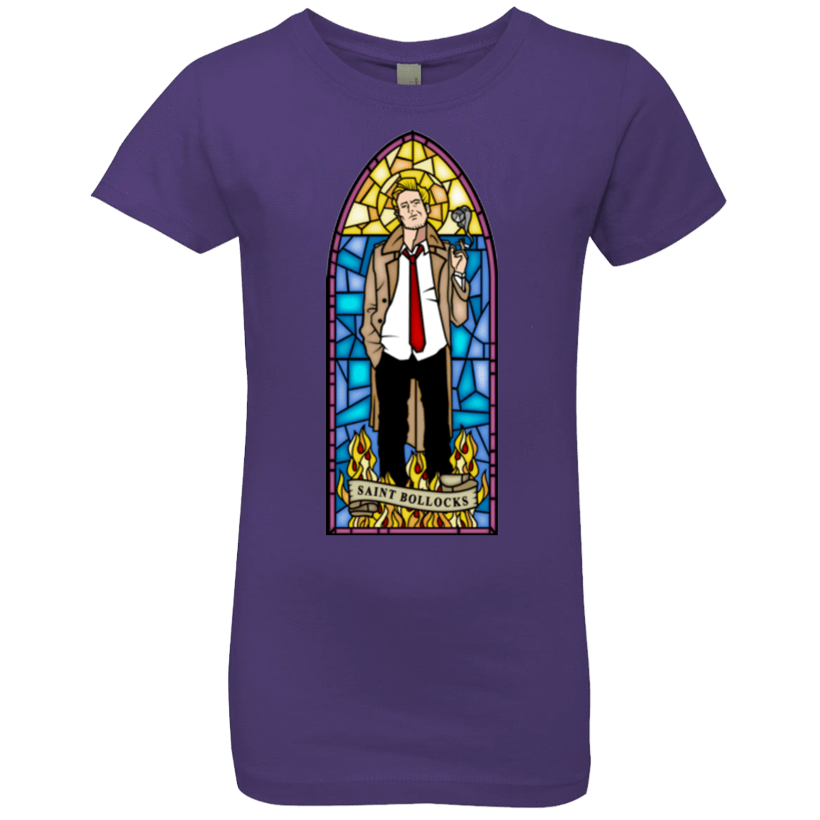 T-Shirts Purple Rush / YXS Saint Bollocks Girls Premium T-Shirt