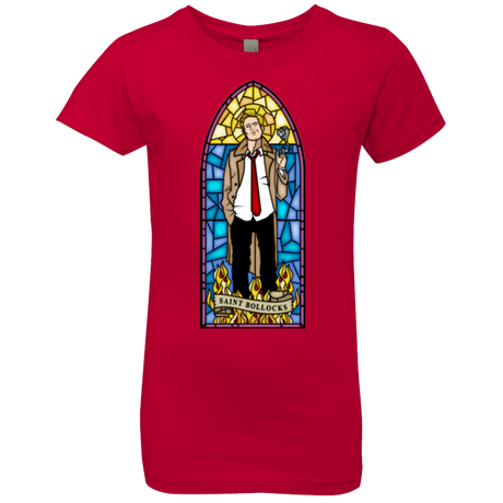 T-Shirts Red / YXS Saint Bollocks Girls Premium T-Shirt
