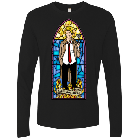 T-Shirts Black / Small Saint Bollocks Men's Premium Long Sleeve