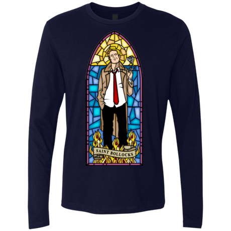 T-Shirts Midnight Navy / Small Saint Bollocks Men's Premium Long Sleeve