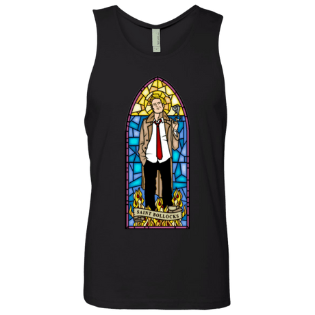 T-Shirts Black / Small Saint Bollocks Men's Premium Tank Top